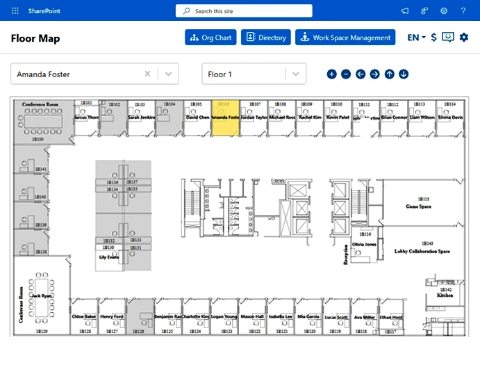 Virtual Floor Map
